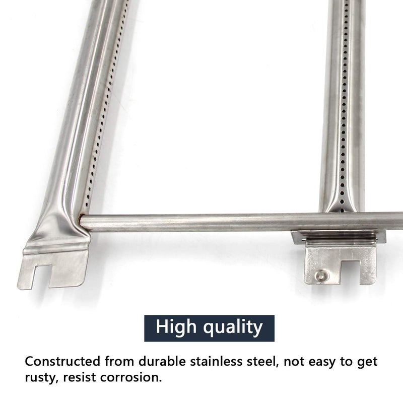 Hongso 7536 7508 Gas Grill Replacement Burner Tube Kit and Porcelain Steel Flavorizer Bars for Weber Spirit E310 320 (with Side Mounted Control Panel Older Model) Genesis Silver Gold Platinum B C 7537 - Image 3